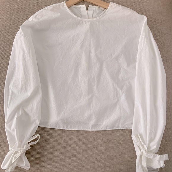 Wilfred Tops - Aritzia Wilfred Elodie Blouse in White, S